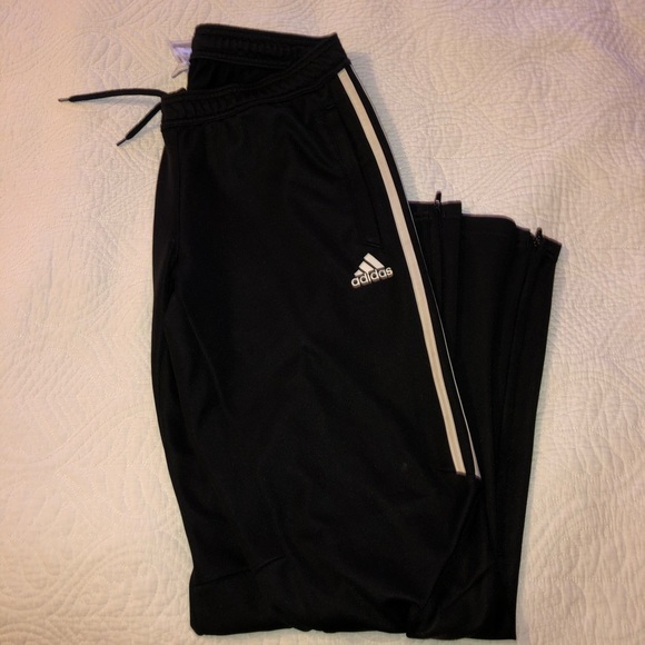adidas half stripe joggers